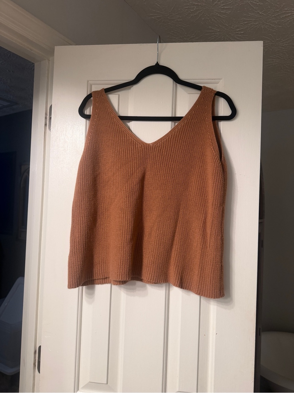Red Dress Boutique RETRO RADIANCE Brown KNIT TANK TOP - Picture 5 of 8